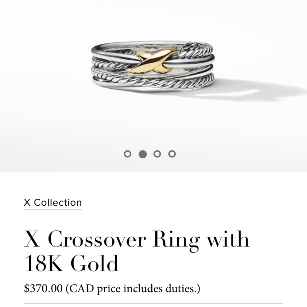 David Yurman X Crossover Ring